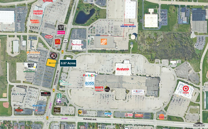 Pictures of Land property located at S Green Bay Rd, Racine, WI 53406 for lease - image #1