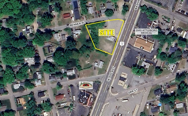 Pictures of Retail, Land property located at 561 - 571 Washington St, Attleboro, MA 02703 for lease - image #1