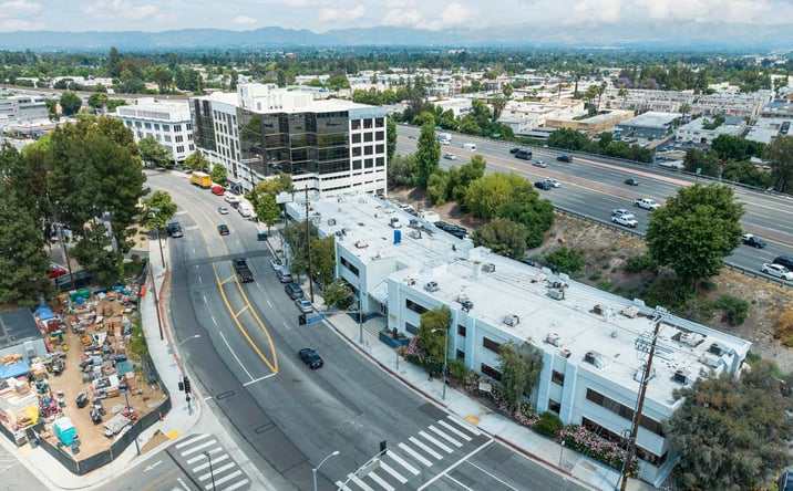 Pictures of Office property located at 18401, 18425, & 18455 Burbank Blvd, Los Angeles, CA 91356 for lease - image #1