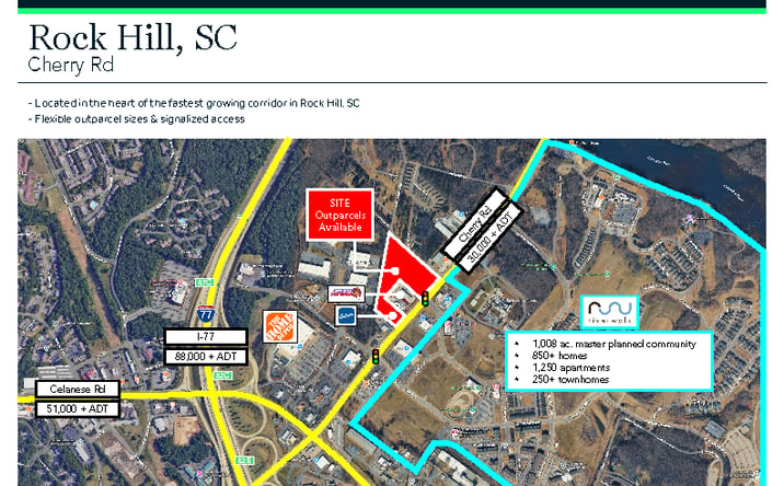 Pictures of Retail, Land property located at 2875 Cherry Rd, Rock Hill, SC 29730 for lease - image #1