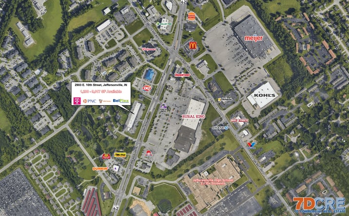 Pictures of Retail, Office, Restaurant property located at 2903 E 10th St, Jeffersonville, IN 47130 for lease - image #1