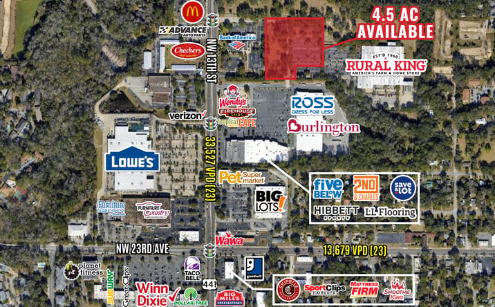 Pictures of Land property located at 2801 NW 13th St, Gainesville, FL 32609 for lease - image #1