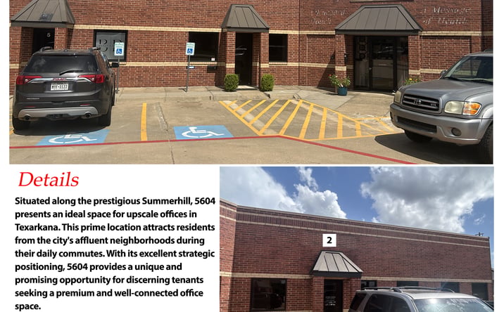 Pictures of Retail, Office property located at 5604 Summerhill Rd, Texarkana, TX 75503 for lease - image #1