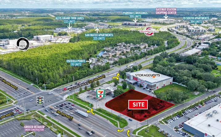 Pictures of Retail, Land property located at Orange Blossom Trail and W Osceola Parkway, Kissimmee, FL, FL 34741 for lease - image #1