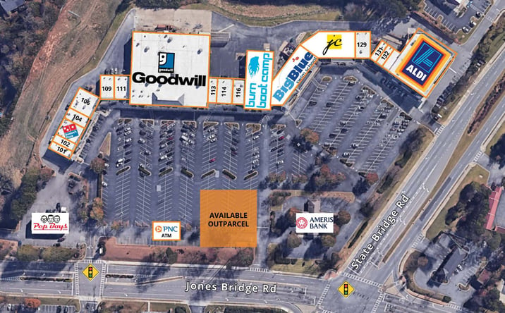 Pictures of Retail, Land property located at 10955 Jones Bridge Road, Alpharetta, GA 30022 for lease - image #1