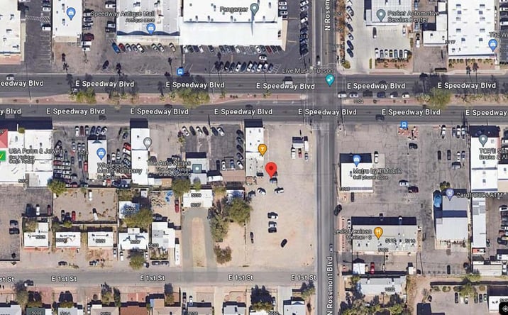 Pictures of Retail, Land property located at 5050 & 5056 East Speedway Blvd, Tucson, AZ 85712 for lease - image #1
