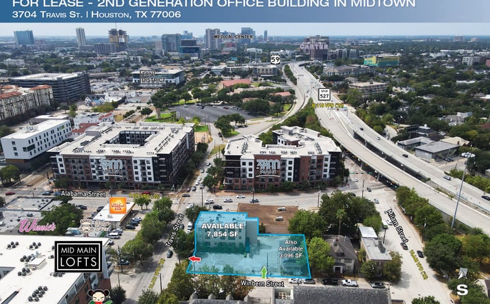 Pictures of Office property located at 3704 Travis St, Houston, TX 77002 for lease - image #1