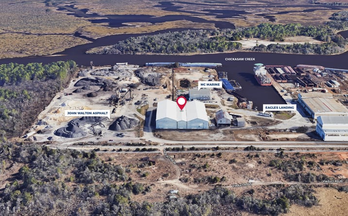 Pictures of Industrial property located at 750 Viaduct Rd, Chickasaw, AL 36611 for lease - image #1
