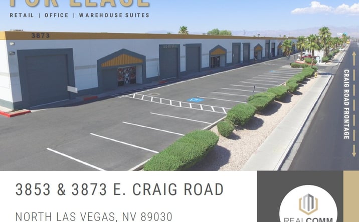 Pictures of Retail, Industrial property located at 3853 & 3873 E. Craig Road, North Las Vegas, NV 89030 for lease - image #1