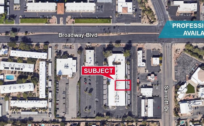 Pictures of Office property located at 8230 E Broadway Blvd, Suite W-6, Tucson, AZ 85710 for lease - image #1