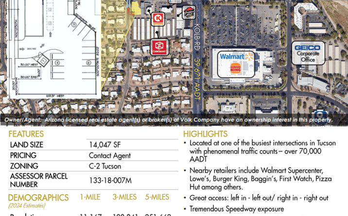 Pictures of Land property located at 7000 E Speedway Blvd, Tucson, AZ 85710 for lease - image #1