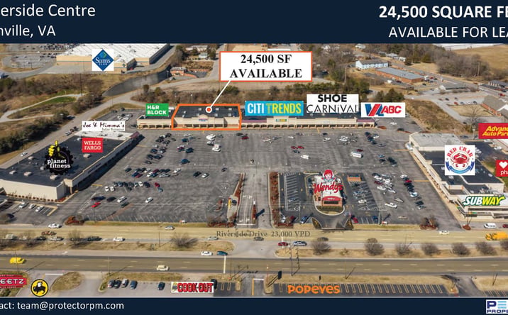 Pictures of Retail, Restaurant property located at 3360 Riverside Dr, Danville, VA 24541 for lease - image #1