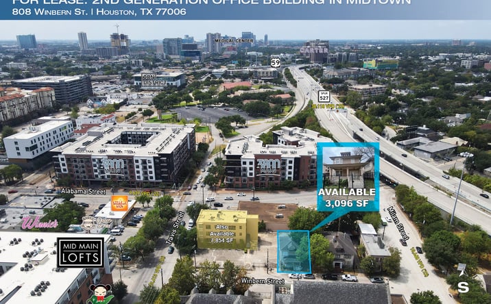 Pictures of Office property located at 808 Winbern St, Houston, TX 77002 for lease - image #1