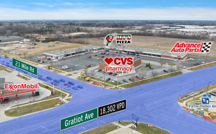 Pictures of Retail, Office property located at 47025-47817 Gratiot Ave, New Baltimore, MI 48051 for lease - image #1