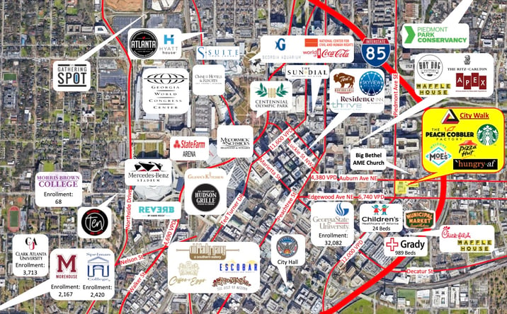 Pictures of Retail, Restaurant property located at 171 Auburn Ave NE, Atlanta, GA 30303 for lease - image #1