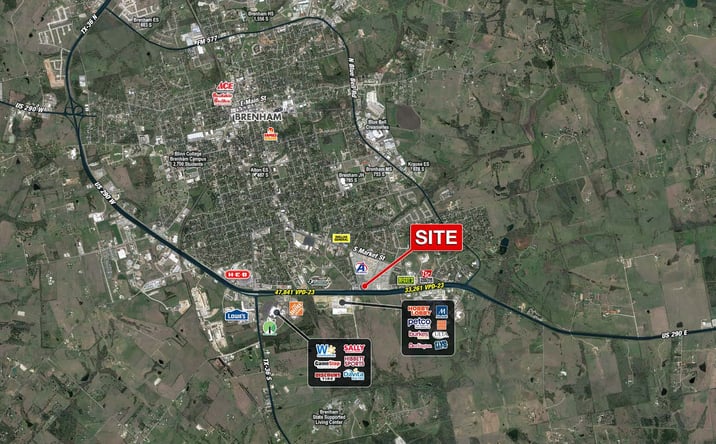 Pictures of Land property located at 1161 US Hwy 290 E, Brenham, TX 77833 for lease - image #1