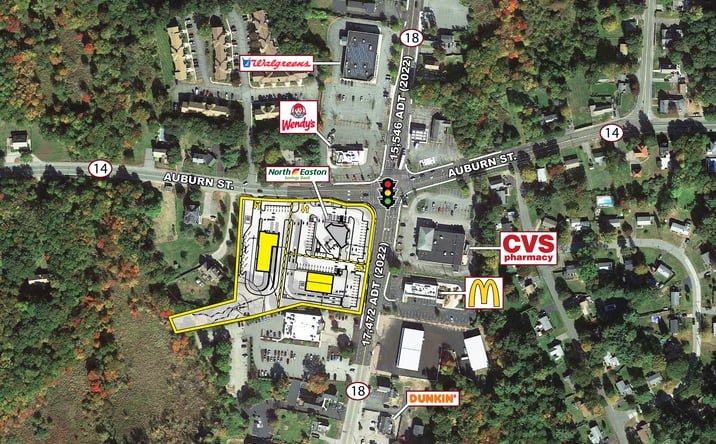Pictures of Retail property located at 342 Bedford St, Whitman, MA 02382 for lease - image #1