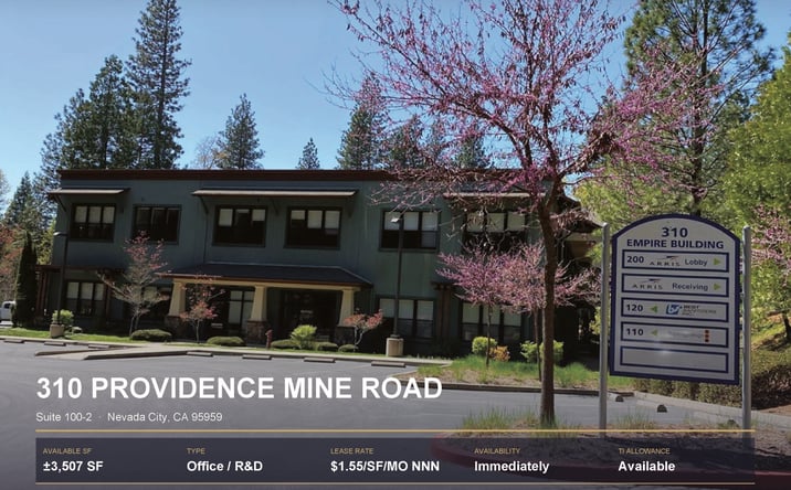 Pictures of Office property located at 310 Providence Mine Rd, Nevada City, CA 95959 for lease - image #1