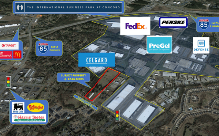 Pictures of Industrial, Land property located at 4758 Poplar Tent Rd, Concord, NC 28027 for lease - image #1
