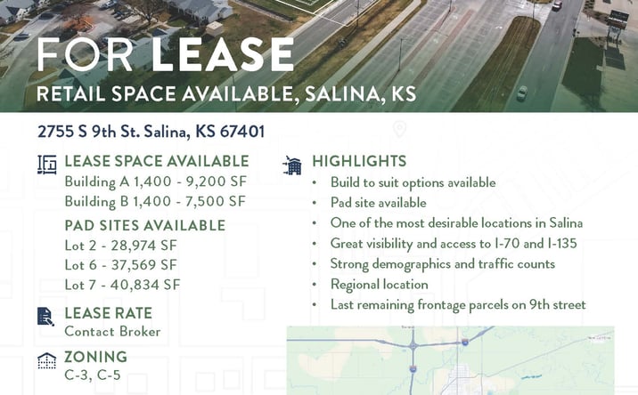 Pictures of Retail property located at 2755 S 9th St, Salina, KS 67401 for lease - image #1
