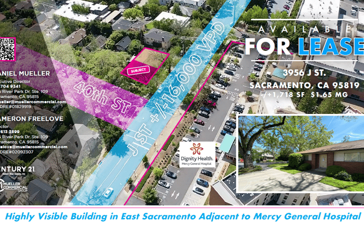 Pictures of Retail, Office property located at 3960 J St, Sacramento, CA 95819 for lease - image #1