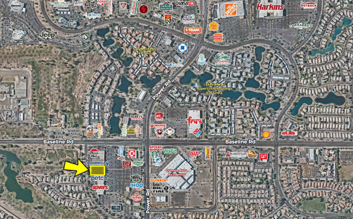 Pictures of Retail property located at SWC Power Rd & Baseline Rd, Mesa, AZ 85206 for lease - image #1