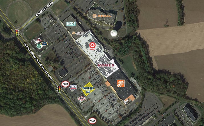 Pictures of Retail, Land property located at 2703 Mt Holly Road, Burlington Township, NJ 08016 for lease - image #1