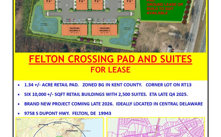Pictures of Retail, Land property located at 9758 S Dupont Hwy, Felton, DE 19943 for lease - image #1