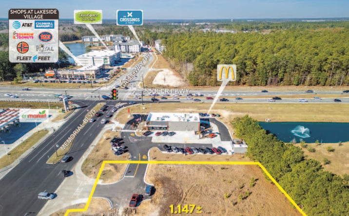 Pictures of Land property located at Memorial Blvd, Pooler, GA 31322 for lease - image #1