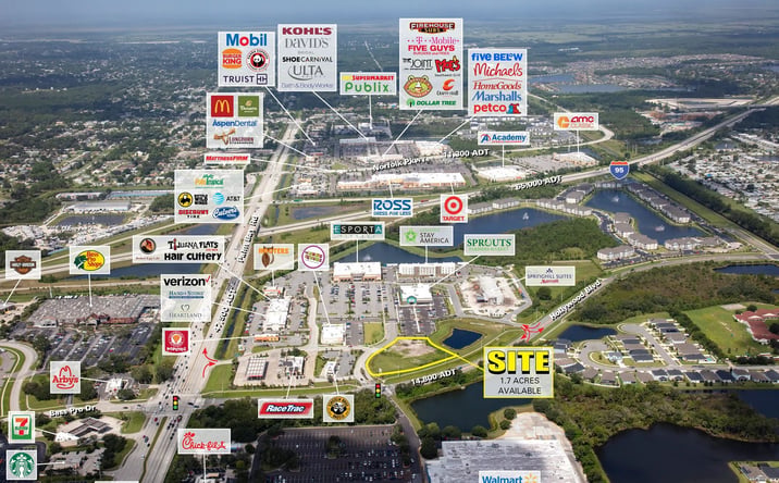Pictures of Retail, Land property located at Hollywood Blvd & Palm Bay Rd NE, West Melbourne, FL 32904 for lease - image #1