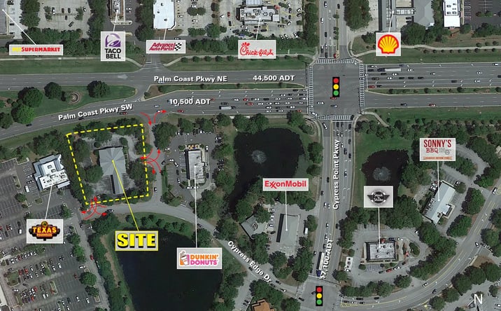Pictures of Retail property located at 1300 Palm Coast Pkwy SW, Palm Coast, FL 32137 for lease - image #1