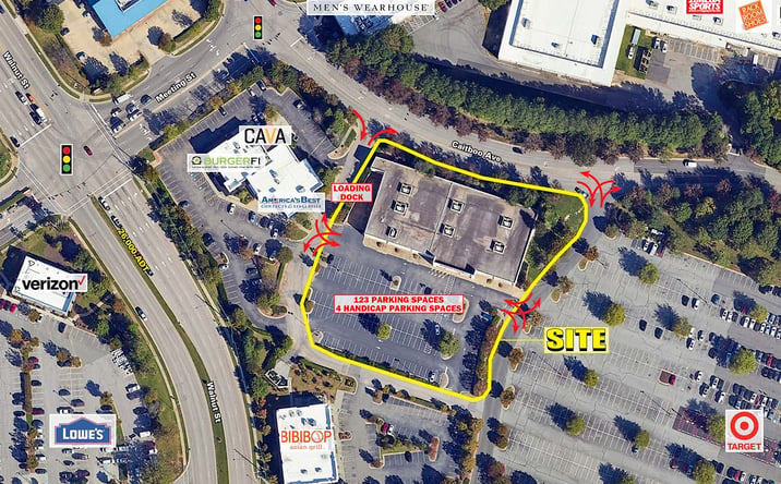 Pictures of Retail property located at 2011 Walnut St, Cary, NC 27518 for lease - image #1