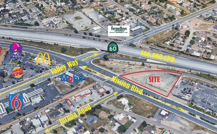 Pictures of Land property located at 6645 Mission Blvd, Riverside, CA 92509 for lease - image #1