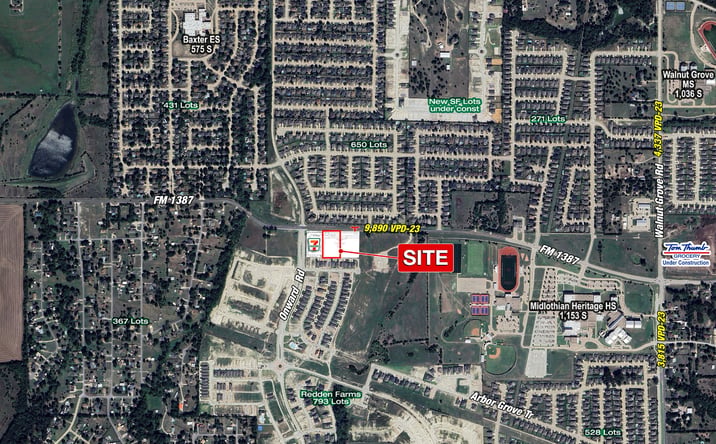 Pictures of Land property located at SEC FM 1387 & Onward Rd, Midlothian, TX 76065 for lease - image #1