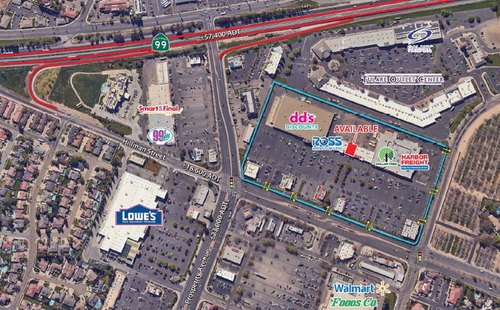 Pictures of Retail property located at NWC of Prosperity Avenue and Hillman Street, Tulare, CA 93274 for lease - image #1