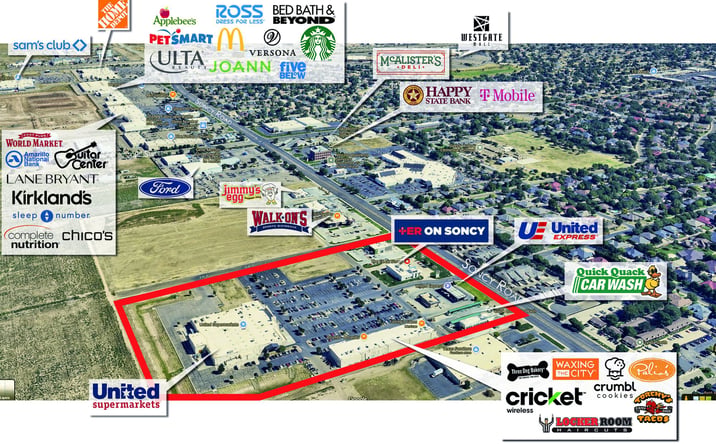 Pictures of Retail property located at 3562 South Soncy Road, Amarillo, TX 79119 for lease - image #1