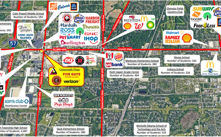 Pictures of Retail property located at 4801 211th St, Matteson, IL 60443 for lease - image #1