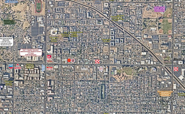 Pictures of Office property located at 10th St & Indian School Rd, Phoenix, AZ 85014 for lease - image #1