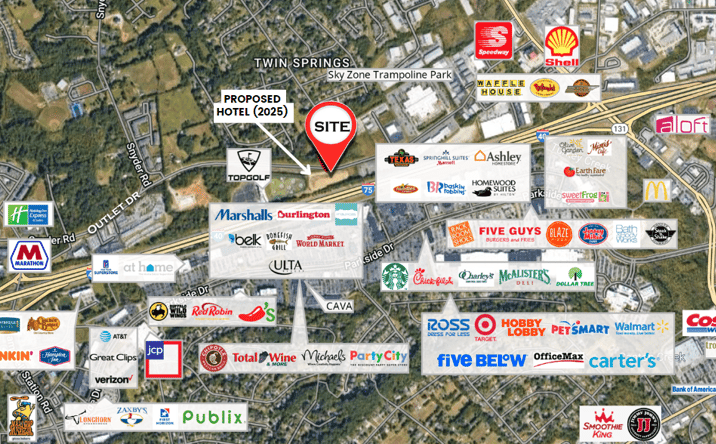 Pictures of Retail, Office, Land, Restaurant property located at 11320 Outlet Dr, Knoxville, TN 37932 for lease - image #1