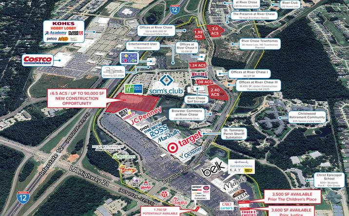 Pictures of Retail, Office, Land property located at E Brewster Rd, Covington, LA 70433 for lease - image #1