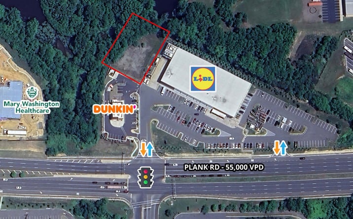 Pictures of Land, Retail property located at 5457 Plank Rd, Fredericksburg, VA 22407 for lease - image #1
