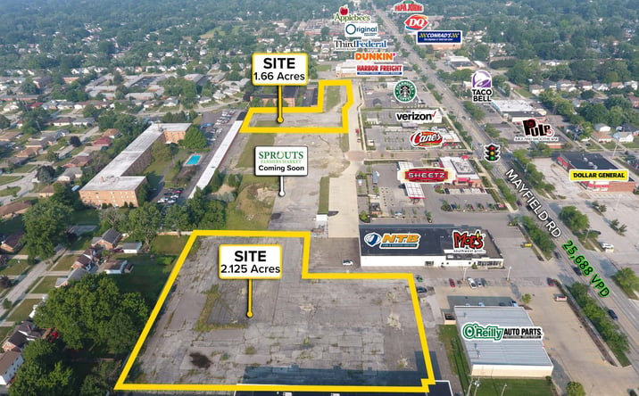 Pictures of Retail, Land property located at 5900-5886 Mayfield Rd, Mayfield Heights, OH 44124 for lease - image #1