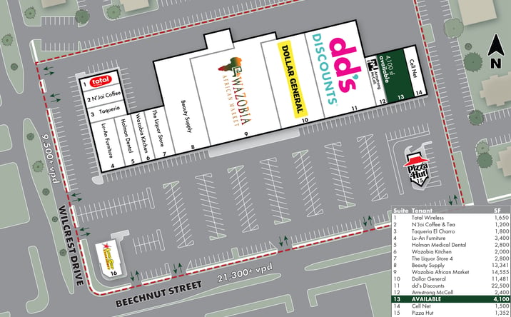 Pictures of Retail property located at 10828 Beechnut St, Houston, TX 77072 for lease - image #1