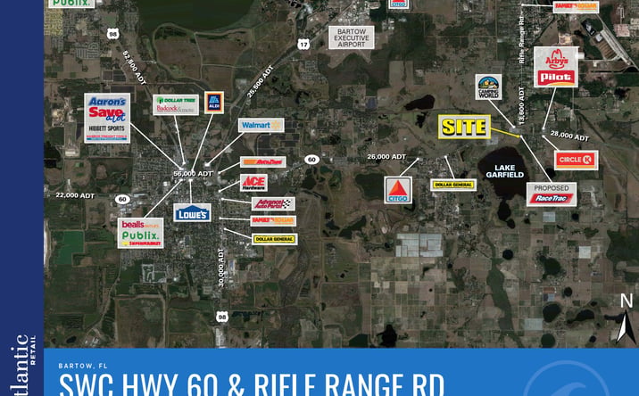 Pictures of Land property located at SWC Hwy 60 & Rifle Range Rd, Bartow, FL 33830 for lease - image #1