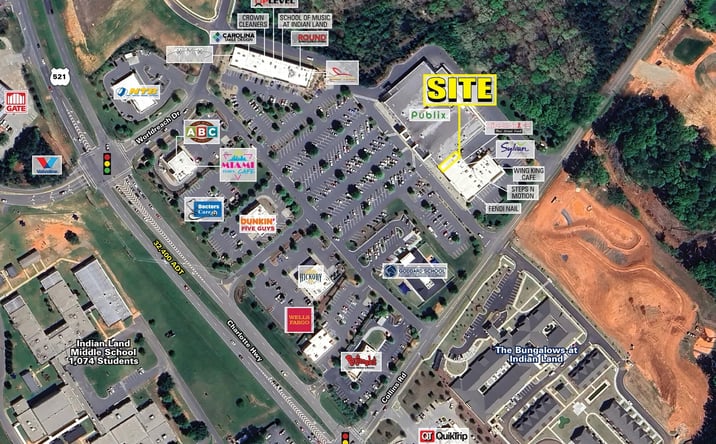 Pictures of Retail, Restaurant property located at 8384- 8394 Charlotte Hwy, Indian Land, SC 29707 for lease - image #1