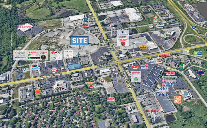 Pictures of Retail property located at 4605 W Lincoln Hwy, Matteson, IL 60443 for lease - image #1