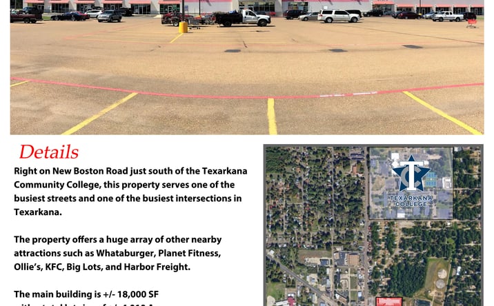 Pictures of Retail property located at 2806 New Boston Rd, Texarkana, TX 75501 for lease - image #1