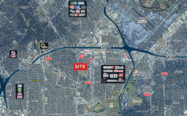 Pictures of Retail, Land property located at 7330 San Pedro Ave, San Antonio, TX 78216 for lease - image #1