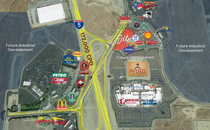 Pictures of Retail, Land property located at Wheeler Ridge Road and Laval Road, Arvin, CA 93203 for lease - image #1
