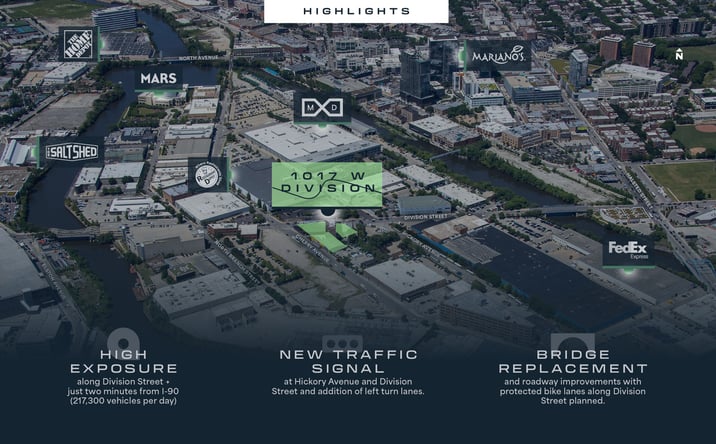 Pictures of Retail property located at 1017 W Division St, Chicago, IL 60642 for lease - image #1